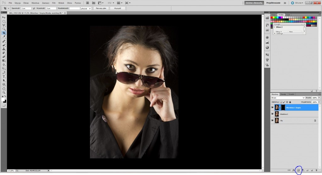 Tworzenie odwróconej maski w programie Adobe Photoshop 