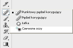 Narzędzie czerwone oczy w Photoshopie